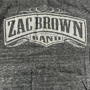 Zac Brown Band Graphic TShirt Gray Size Small